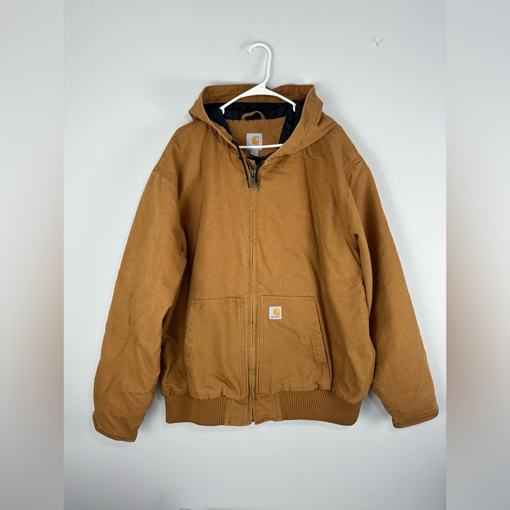Carhartt Quilted Lined Heavy Brown Jacket RN 14806 Men’s XX-Large Mexico Classic